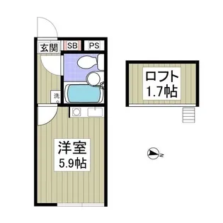 Reno所沢【1階】の間取り