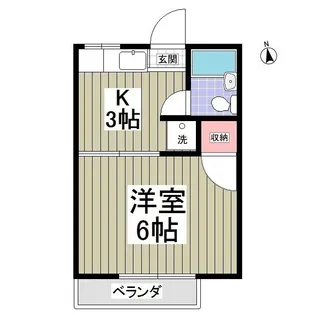 レピュート高岡B【2階】の間取り