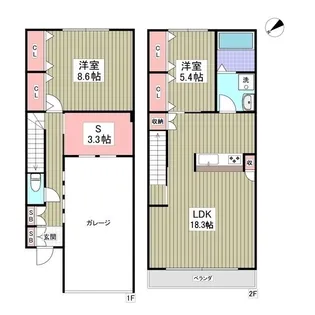 El alivio【1階】の間取り