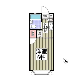 プランドール和光B棟【1階】の間取り