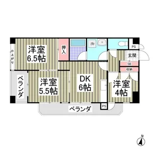 リバーサイド東信【7階】の間取り