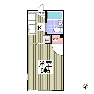 BMTハイツC【101号室】の間取り