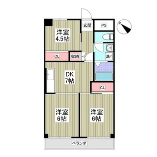 源七第三コーポラス【2階】の間取り