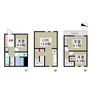 Regina大宮【1階】の間取り
