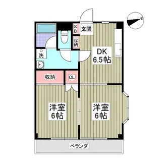 上の台Nスカイ【3階】の間取り