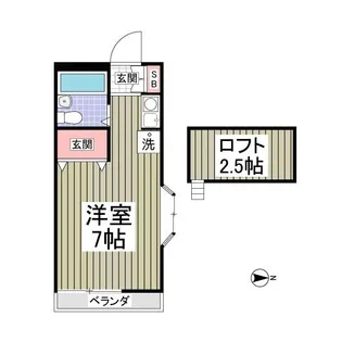 パールハイム【203号室】の間取り