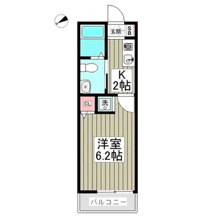 パルトネール二俣川Ⅲ【3階】の間取り