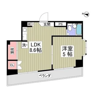 宮前ビル【9階】の間取り