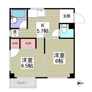 サンシティー立石【2階】の間取り