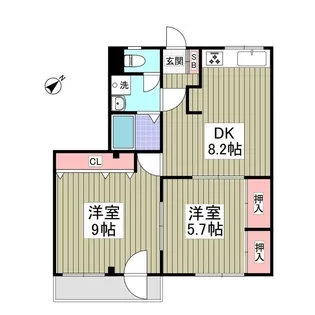 エスピーパレスA15【1階】の間取り