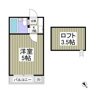 クリアス森林公園 旧レモンハウス森林公園【2階】の間取り