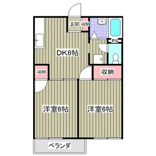 ファミールクロス【1階】の間取り