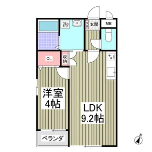 GARDEN MIYAKOⅠ【2階】の間取り