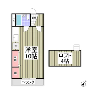 ヨウラク幸塚【2階】の間取り