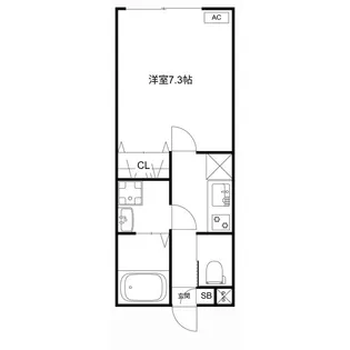 MQuarto堀切菖蒲園【2階】の間取り