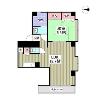 MKビル 稲毛区【2階】の間取り