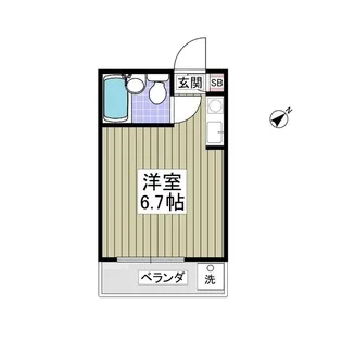 ヴィラ山王台【12号室】の間取り