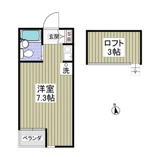 ブルーメだいや【203号室】の間取り