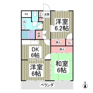 佐藤マンション【2階】の間取り