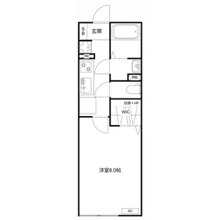 MQuarto久喜Ⅳ【202号室】の間取り