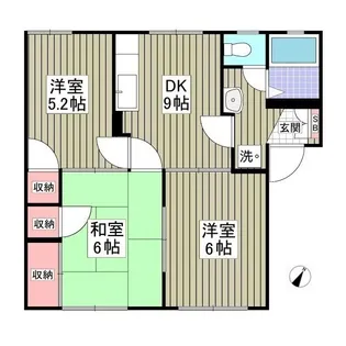 第5岡野ハイツ【1階】の間取り