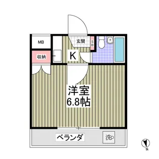 クリアス森林公園 旧レモンハウス森林公園【2階】の間取り