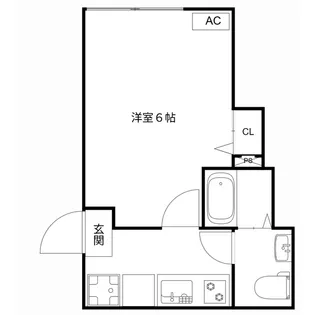 MQuarto船堀Ⅱ【201号室】の間取り