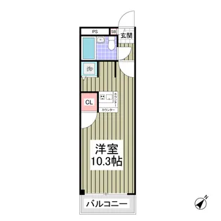 ワコーレエレガンス西新井【102号室】の間取り