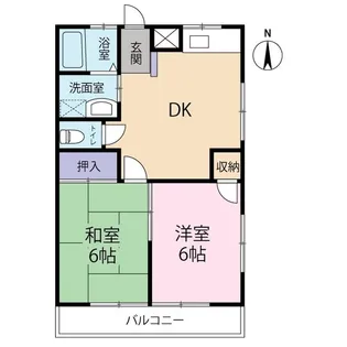 アメニティハイツサイトウ東館【1階】の間取り