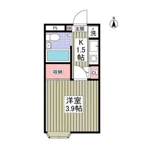 パンシオン上尾No.1【1階】の間取り