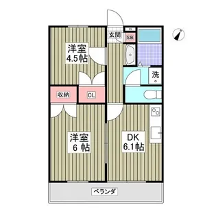 アークB【303号室】の間取り