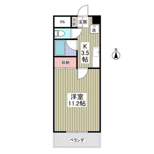 フローラ大塚弐番館【1階】の間取り