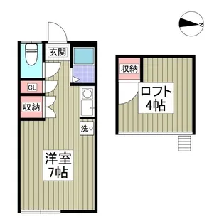 メゾンササキ【101号室】の間取り