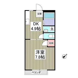 佐波ハイツ【2階】の間取り