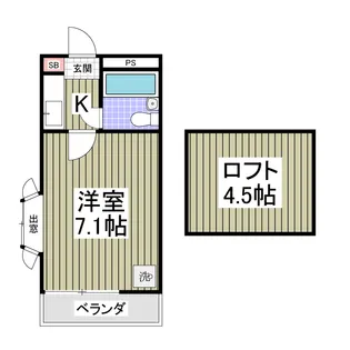 マートルA【2階】の間取り