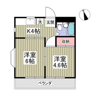 アクレールⅡ【2階】の間取り