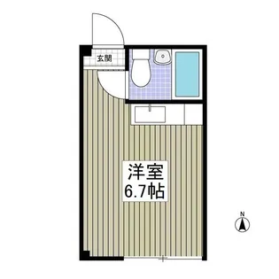 メゾンホワイト【303号室】の間取り