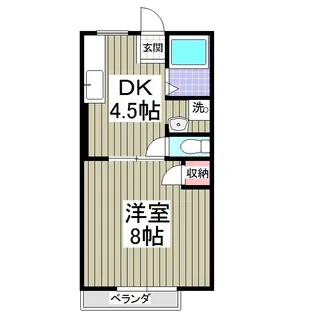 佐波ハイツ【2階】の間取り