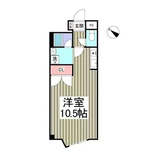 キュウブEX三俣【212号室】の間取り