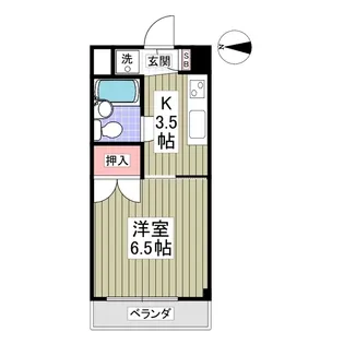 ベルデ新川【302号室】の間取り