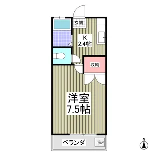 メックハイツ【202号室】の間取り