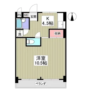 アルバスクエア【1階】の間取り