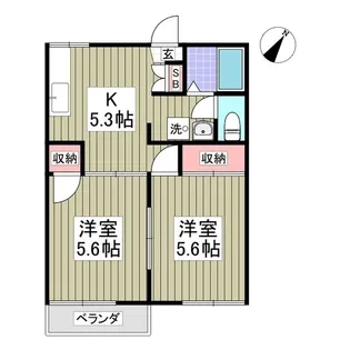 上前ハイツC【203号室】の間取り