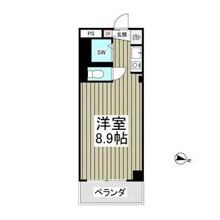 ワークス志津【4階】の間取り