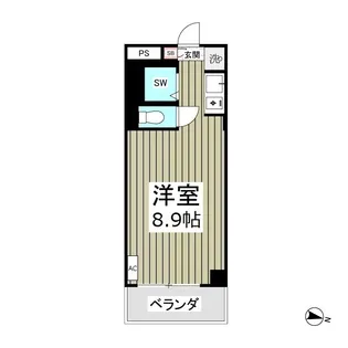ワークス志津【2階】の間取り