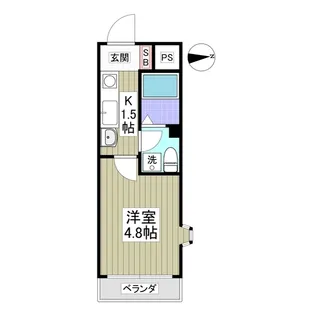 エクサン・プロヴァンス【201号室】の間取り