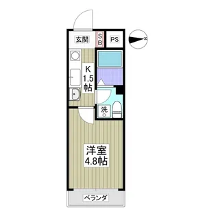エクサン・プロヴァンス【206号室】の間取り