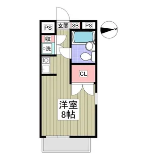 フローラルコートⅠ【102号室】の間取り