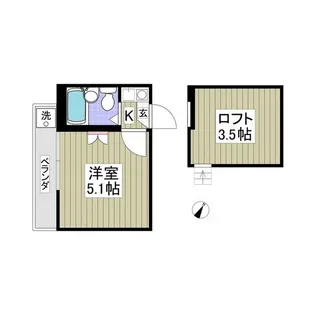 Villeil高松【2階】の間取り