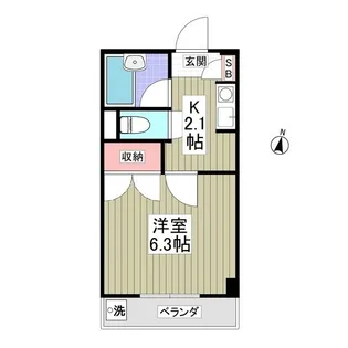 レジデンスTOYOUKE江曽島【3階】の間取り